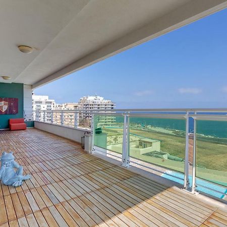 Seafront Apartment In Sliema With Pool, Upmarket Complex 外观 照片